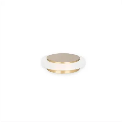 Zdjęcie produktu dla Odbojnik do drzwi biały gumowy 45 x 14 mm samoprzylepny - naturalny silikon - powierzchnia matowy mosiądz