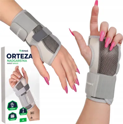 Immagine prodotto di Fit4Med | Stabilizzatore Per Il Polso Ortesi Per La Mano Stabilizza Bene Sinistra Uni - Traspirante - Stabilizzatore Per Il Polso Sinistra