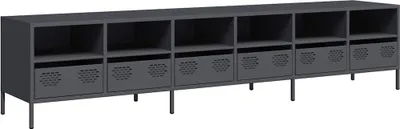 Produktbild von TV-Schrank Anthrazit 202x39x43,5 cm Kaltgewalzter Stahl
