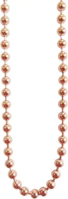 Produktbild von Halskette 90 cm - Edelstahl - Kugel - rosé