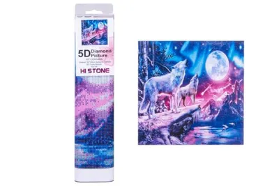 Produktbild von Norimpex Diamant Gemä lde Wö lfe fü r den Vollmond 30x40cm