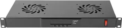 Obrázek produktu pro Lanberg AK-1502-B, Ventilátorový panel, Vestavěný ventilátor, Černá, 2,93 kg