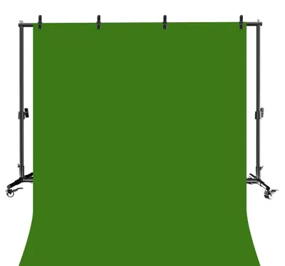 Obrázok produktu pre Stojan na pozadie, výškovo nastaviteľný, praktická mobilita, so zeleným pozadím, 200 x 300 cm-a