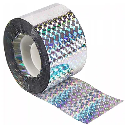Produktbild von MIKONI Vogelabwehr Reflektierend Band | 50 Meter | 4.8 cm | SILBER | Taubenabwehr Vogelschutz Vogelschreck
