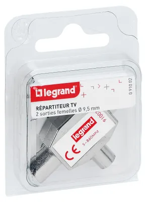 Produktbild von LEGRAND, Antennen-Verteiler, T-Kupplung, Zweigeräte-Verteiler, Standardverteiler