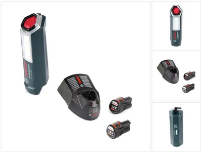 Obrázek produktu pro Akumulátorová lampa Bosch Professional GLI 12V-300 + 2x akumulátor GBA 12 V 3,0 Ah + nabíječka GAL 1230