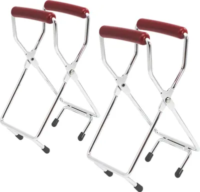 Produktbild von com-four® 2x Glasheber für heiße Konserven, Einkochgläser und Einmachgläser - für Sturzgläser jeglicher Größe - Greif-Zange zum selber Einmachen - verchromter Stahl
