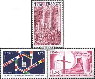 Produktbild von Briefmarken Frankreich 1979 Mi 2153,2154,2155 (kompl.Ausg.) postfrisch Palais