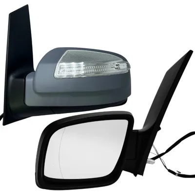 Obrázek produktu pro BILMAX Náhradní levé vnější zpětné zrcátko pro Mercedes Benz Viano W639 2011-2014 Elektricky nastavitelné, manuálně sklopné, vyhřívané, kontrolka, 6 kabelů