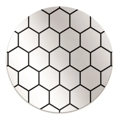 Produktbild von Rundmatte - Stuhlunterlage Bürostuhlunterlage - Rund Ø 100 cm - Bodenmatte - Fußmatte - Platerhonigmuster