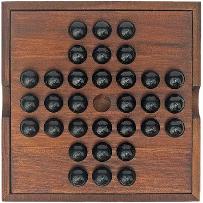 Produktbild von Logikspiel Strategie Solitaire Familie Klassisch Holz