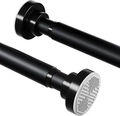 Produktbild von Duschvorhangstange ohne Bohren, ausziehbare Teleskopstange, Edelstahl, verstellbar 70-195 cm, fuer Badezimmer