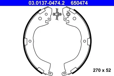 Produktbild von Ate Bremsbackensatz  03.0137-0474.2