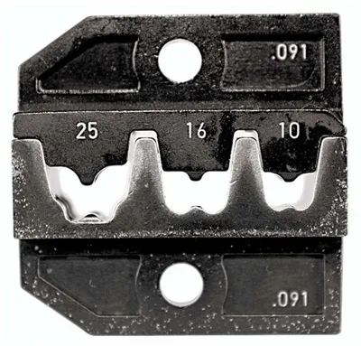 Produktbild von 624 091 3 0 Rennsteig Werkzeuge GmbH Crimpeinsatz für isolierte / unisolierte Aderendhülsen - 1 Stück
