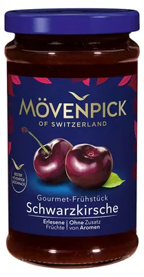 Zdjęcie produktu dla Mövenpick Black Cherry Gourmet Breakfast Fruit Spread 250g