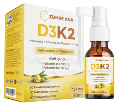 Produktbild von Zühre Ana | Vitamin D3 + K2 Spray 20 ml