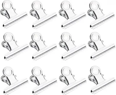 Produktbild von Afsluitclips - 12 Stücke - Für Lebensmittel - 5CM - Steife Verschlussclips - Für Lebensmittelbeutel - Snackclips Verschlussknipser