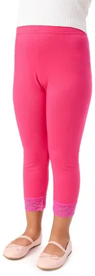 Image de Leggings 3/4 en coton avec dentelle Merry Style pour fille MS10-228 (Amaranth, 152 cm)