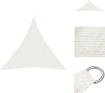 Produktbild von vidaXL Sonnensegel 160 g/m² Weiß 5x6x6 m HDPE - Sonnenschirme & Sonnenschutze