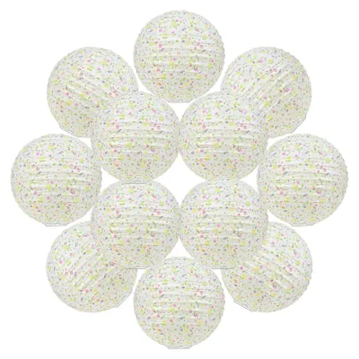 Zdjęcie produktu dla Zestaw 12 papierowych lampionów, średnica 30 cm, kolekcja Liberty