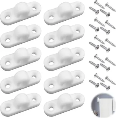 Produktbild von 10 Stück Set Vorzeltösen für Wohnmobil und Wohnwagen mit 20 Schrauben, Flexible Installation Robustes PP Kunststoff Camping Zubehör, Fixieren Sie die Pleuelstange effektiv (Horizontale)