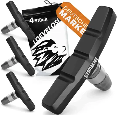 Produktbild von LOEVELOSI V-Brake Bremsbacken 2 Paar Bremsbelag 4er-Set 7 cm für V- & U-Bremse