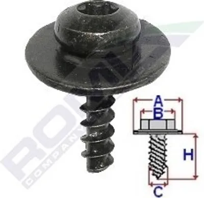 Produktbild von ROMIX Schraube C60460 für VW Golf V Schrägheck (1K1) TOURAN (1T1 1T2) 4 8mm