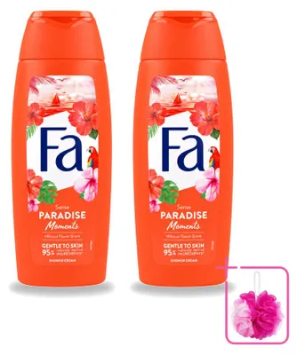 Produktbild von 2 x Fa Paradise Moments Douchecreme Hibiscusbloem 250 ml - Sparpackung - 2 Stücke