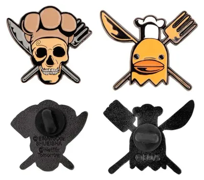 Immagine prodotto di Zestaw Pinów One Piece 2-szt. Sanji i Zeff - Oficjalne Badges