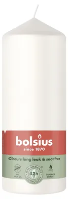 Productafbeelding van Bolsius Stompkaars 150/58 Cloudy White (1 stuk)