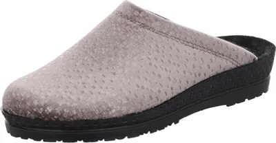 Produktbild von Rohde Damen Hausschuh Pantoffel Textil zart gemustert Neustadt-D 2280, Größe:41 EU, Farbe:Beige