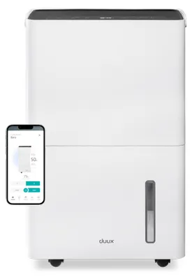 Zdjęcie produktu dla Duux Bora Smart Osuszacz 20 L+Tryb Prania, Efektywna powierzchnia 40m², Biały | Duux
