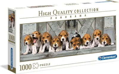 Zdjęcie produktu dla Puzzle 1000 elementów Panorama HQ Beagles