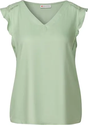 Produktbild von LTD QR volant top w.crochet de 16279 soft jade green Größe 34
