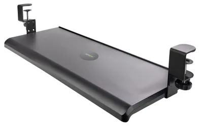 Tastaturablage mit Tischklemme, bis 12 kg, schwarz