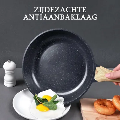 Produktbild von Omgoods - Bratpfanne, Keramik, Antihaftbeschichtung - Bratpfanne, 24 cm - Hitzebeständiger Griff - Geeignet für alle Kochfelder - PFOA-frei - Pfannen