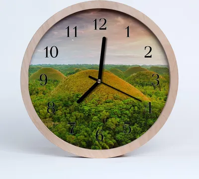 Produktbild von Holzuhr 20fi cm wanduhr - Landschaft