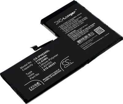 Obrázok produktu pre TECHTEK Batéria kompatibilná s [Apple] iPhone X, MQA52LL/A, MQA62LL/A, MQA82LL/A, MQA92LL/A nahrádza 616-00351