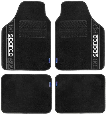 Produktbild von SPARCO Universal-Fußmatten Universal-Automatten SPF510BK Vorne und Hinten Polyester