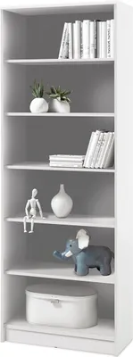 Produktbild von Regal Beistellregal Ablageregal Bücherregal Dekoregal Standregal "Olli VIII" Weiß