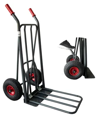 Produktbild von RAVENDO Profi Sackkarre klappbar Luftrad 250kg mit EasyTip 50% Gewichtsbelastung