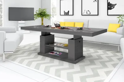Produktbild von Design Couchtisch HN-777 höhenverstellbar ausziehbar Tisch Esstisch