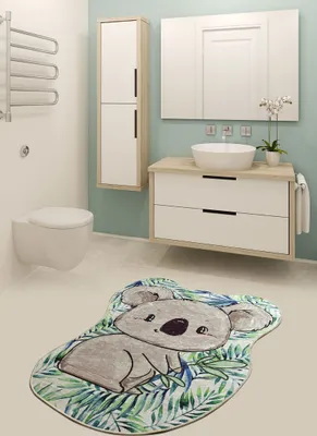 Zdjęcie produktu dla Mijolnir, Koala Shape, mata do kąpieli, wielokolorowa, poliester, 80 x 100 cm