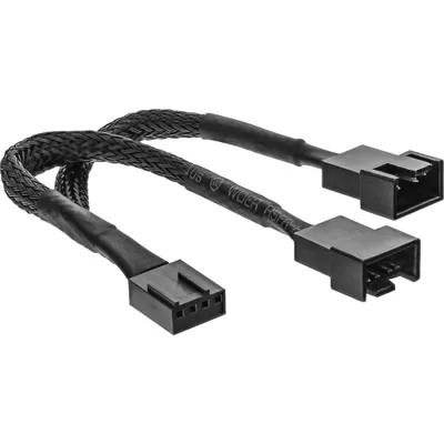 Produktbild von inLine® Y-Kabel für PWM Lüfter 4pol Molex 1 Stecker / 2 Buchse, 0,15m