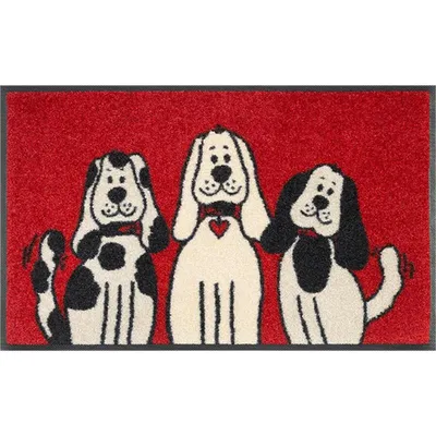 Produktbild von wash+dry Schmutzfangmatte Three Dogs - 40 x 60 cm