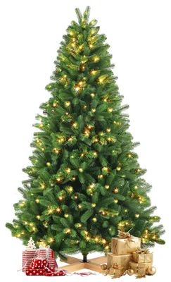 Obrázek produktu pro Umělé vánoční stromeček - Nepar - Vánoční stromek - Vánoční ozdoby - LED osvětlení - Výška 210 cm - 340 teplých bílých LED diod