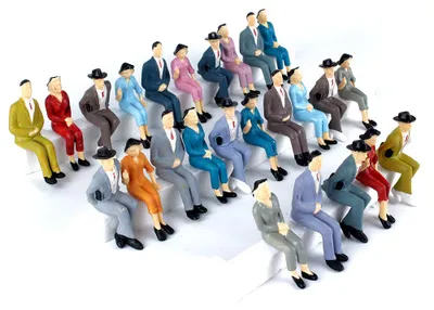 Produktbild von Modellbau Figuren 1:24 für die Spurweite G (25 Stück)