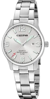 Produktbild von Calypso Damenuhr Analog aus Edelstahl 316l Silberfarben