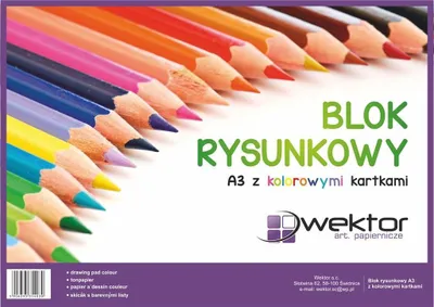Zdjęcie produktu dla Blok rysunkowy A3/16K kolorowy (10szt)