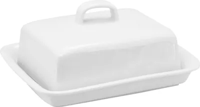Zdjęcie produktu dla Porcelanowy pojemnik na masło 17x14x8 cm